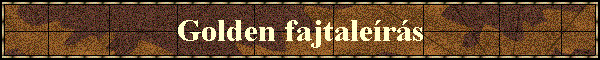Golden fajtalers